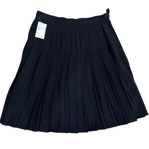 NWT NEW Preview Collection Petites Skirt Size 14P Pleated Black VTG? Nordstrom